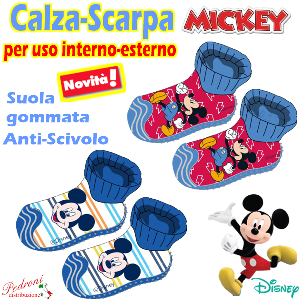 *MICKEY* Disney CALZA-SCARPA Interno-Esterno WD22038 Tg.20/24